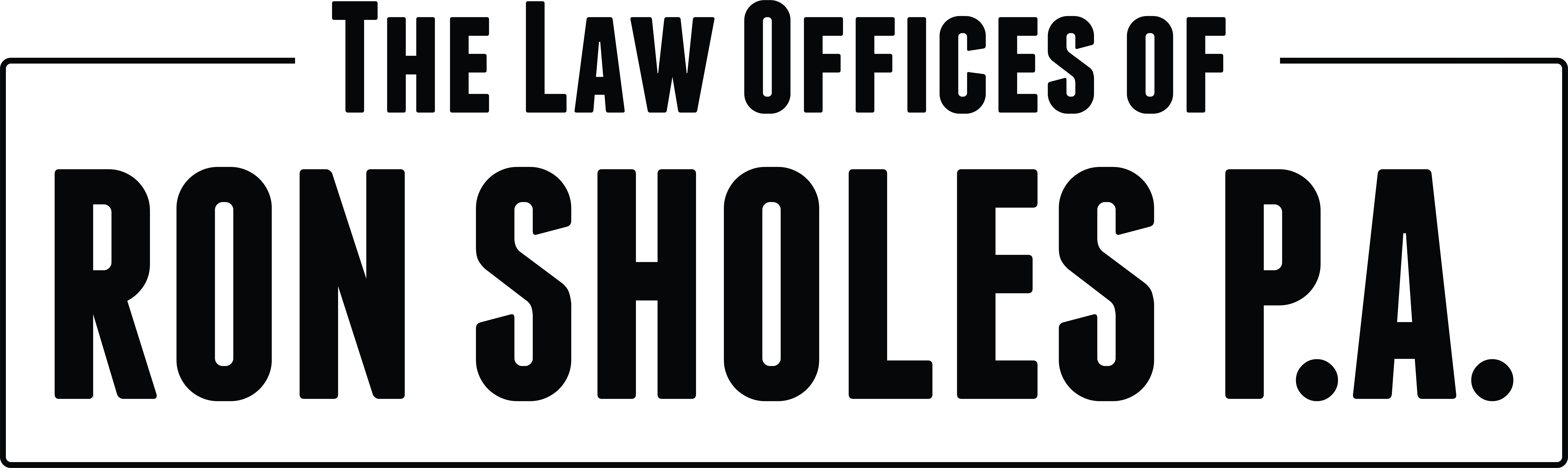 The Law Offices Ron Sholes Black Logo