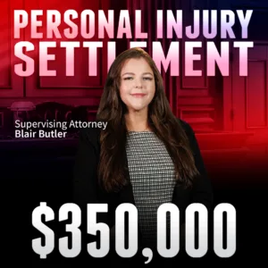 Attorney Blair Butler secured a $350,000 total settlement for a pedestrian client